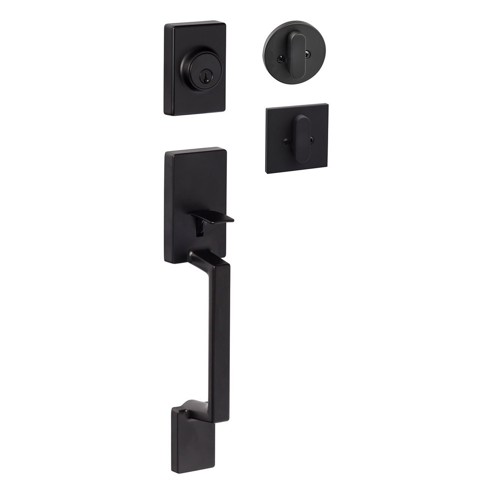 Sure-Loc Hardware Alta Entry Door Handleset - Flat Black | Seconds Sure-Loc Hardware Alta Entry Door Handleset - Flat Black | Seconds